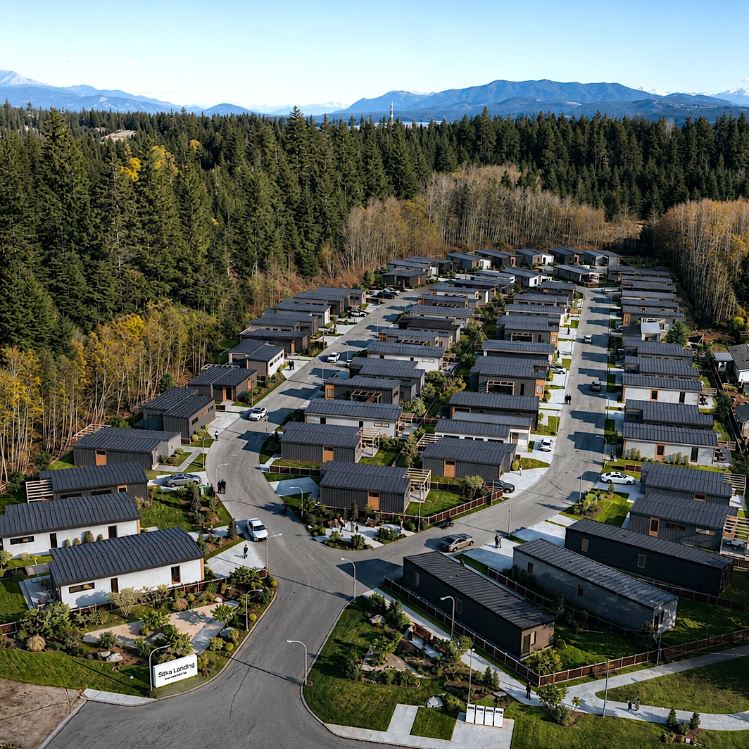 Sitka Landing — North View rendering